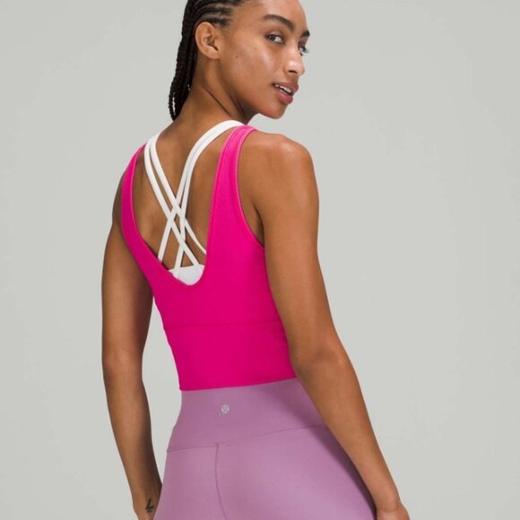 Lululemon Power Pivot Tank Top *Rib Sonic Pink - Picture 4 of 9